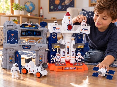 JOKOMISIADA KOSMOS Ogromny zestaw kosmiczny Centrum, rakieta, astronauta, łazik ZA6302