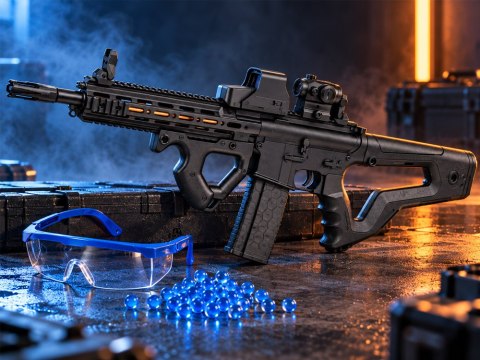 JOKOMISIADA Karabin elektryczny na kulki żelowe - 2 tryby działania, ok. 82cm ZA6265
