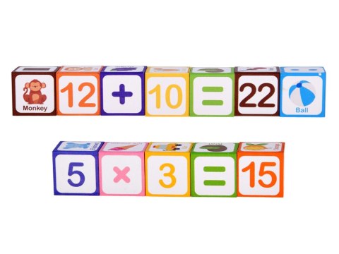 JOKOMISIADA Klocki magnetyczne EDUKACYJNE - nauka liczenia, liter, zegara 35ele ZA6603