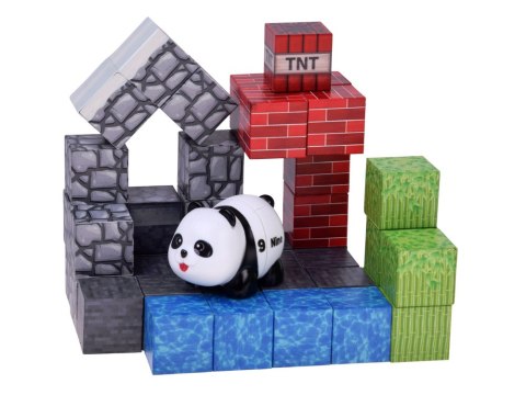 JOKOMISIADA Klocki magnetyczne PANDA - konstrukcyjne sześciany i piksele 41ele ZA6604