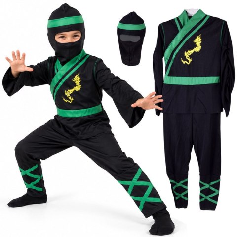 JOKOMISIADA Kostium NINJA - przebranie na bal karnawałowy i Halloween Strój r. M ZA6296