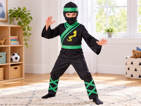 JOKOMISIADA Kostium NINJA - przebranie na bal karnawałowy i Halloween Strój r. M ZA6296