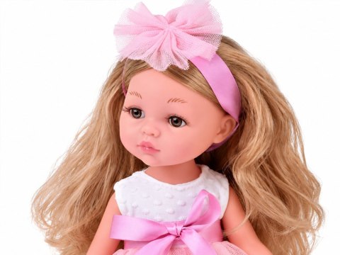 JOKOMISIADA Lalka BALETNICA 35cm z blond włosami w tiulowej, różowej sukience ZA6440