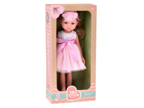 JOKOMISIADA Lalka BALETNICA 35cm z blond włosami w tiulowej, różowej sukience ZA6440