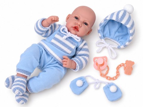 JOKOMISIADA Lalka BOBAS miękka guma, mówiąca - 12 funkcji dźwiękowych 45cm ZA6441
