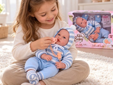 JOKOMISIADA Lalka BOBAS miękka guma, mówiąca - 12 funkcji dźwiękowych 45cm ZA6441