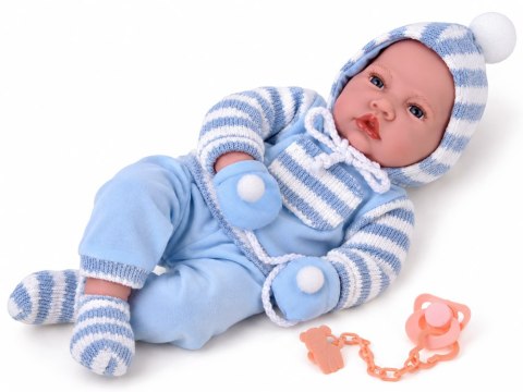 JOKOMISIADA Lalka BOBAS miękka guma, mówiąca - 12 funkcji dźwiękowych 45cm ZA6441