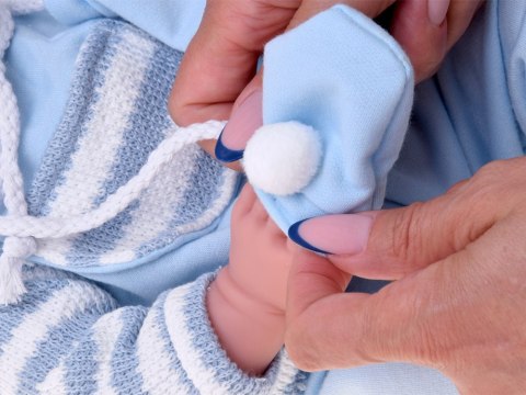 JOKOMISIADA Lalka BOBAS miękka guma, mówiąca - 12 funkcji dźwiękowych 45cm ZA6441