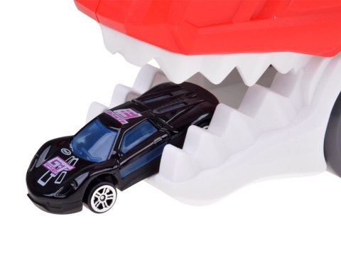 JOKOMISIADA Rozkładane auto 2w1 DINOZAUR i garaż wyrzutnia + znaki i resoraki ZA6616