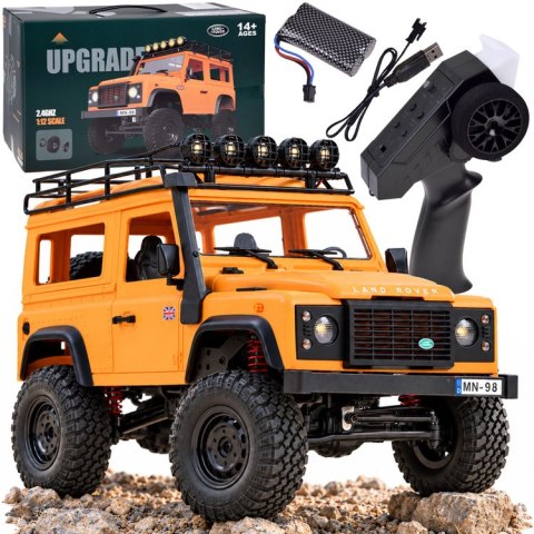 JOKOMISIADA Samochód zdalnie sterowany 2w1 LAND ROVER Defender 90 4x4 Skala 1:12 RC0761