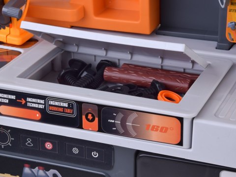 JOKOMISIADA Warsztat dla dzieci Stolik z narzędziami ZESTAW MAJSTERKOWICZA 92ele ZA6581