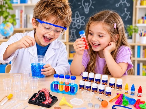 JOKOMISIADA ZESTAW CHEMIKA 80 eksperymentów naukowych - Laboratorium chemiczne ZA6593