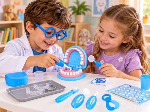 JOKOMISIADA Zestaw DENTYSTA dla dzieci - rozbudowany gabinet STOMATOLOG Ząbek ZA6278