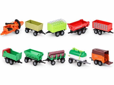JOKOMISIADA Zestaw pojazdów rolniczych - traktor, kombajn, przyczepy 12ele ZA6419