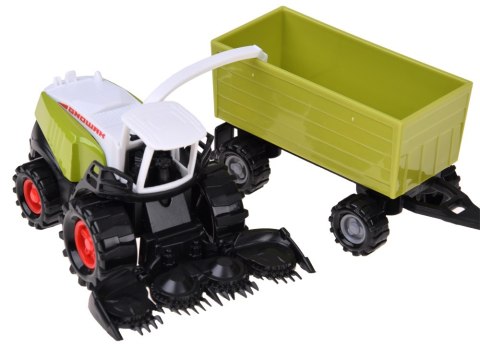 JOKOMISIADA Zestaw pojazdów rolniczych - traktor, kombajn, przyczepy 12ele ZA6419