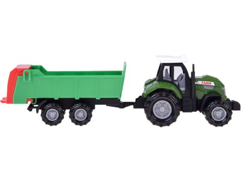 JOKOMISIADA Zestaw pojazdów rolniczych - traktor, kombajn, przyczepy 12ele ZA6419