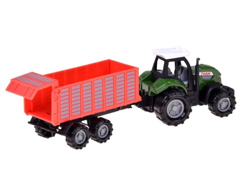 JOKOMISIADA Zestaw pojazdów rolniczych - traktor, kombajn, przyczepy 12ele ZA6419