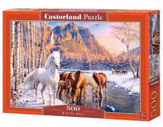 Castorland Puzzle 500 elementów B-53704 Winter Melt konie