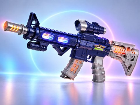 JOKOMISIADA Karabin zabawkowy M416 światło dźwięk wibracje ZA6214