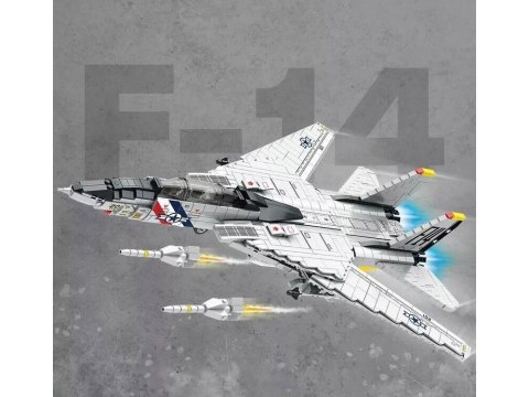 JOKOMISIADA Klocki techniczne F-14 Tomcat 1443 elementów amerykański myśliwiec ZA5301