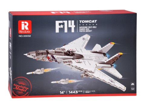 JOKOMISIADA Klocki techniczne F-14 Tomcat 1443 elementów amerykański myśliwiec ZA5301