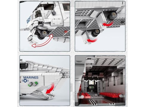 JOKOMISIADA Klocki techniczne śmigłowiec transportowy CH53 2193-elementów ZA5303