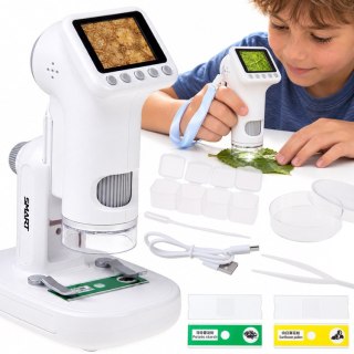 JOKOMISIADA MIKROSKOP CYFROWY dla dzieci - ekran LCD, powiększenie 1600x, 1080P ES0030