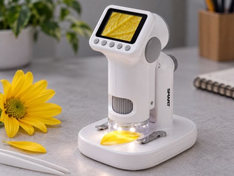 JOKOMISIADA MIKROSKOP CYFROWY dla dzieci - ekran LCD, powiększenie 1600x, 1080P ES0030