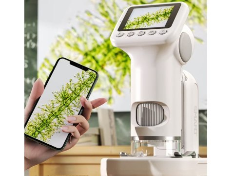 JOKOMISIADA MIKROSKOP CYFROWY dla dzieci - ekran LCD, powiększenie 1600x, 1080P ES0030