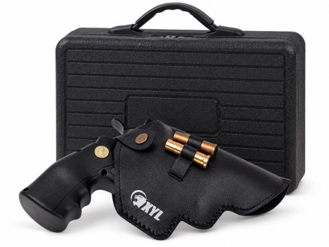 JOKOMISIADA Pistolet REWOLWER - metalowy, automatyczny, zabawkowy + wymienne ele ZA6410