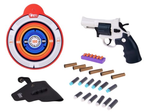 JOKOMISIADA Pistolet REWOLWER zabawkowy, obrotowy + naboje piankowe ZA6411