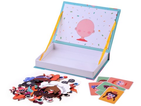 JOKOMISIADA Puzzle magnetyczne Twarze wesołe buźki 55el nauka emocji ZA4409