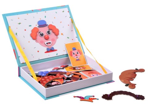 JOKOMISIADA Puzzle magnetyczne Twarze wesołe buźki 55el nauka emocji ZA4409