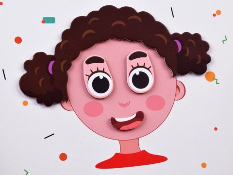 JOKOMISIADA Puzzle magnetyczne Twarze wesołe buźki 55el nauka emocji ZA4409
