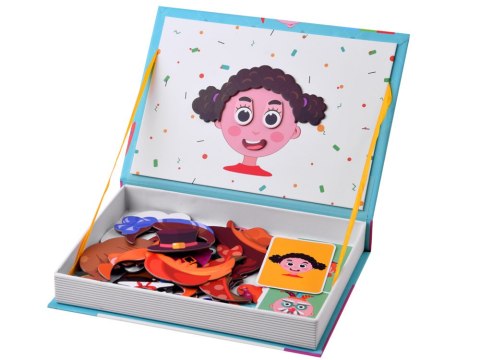 JOKOMISIADA Puzzle magnetyczne Twarze wesołe buźki 55el nauka emocji ZA4409