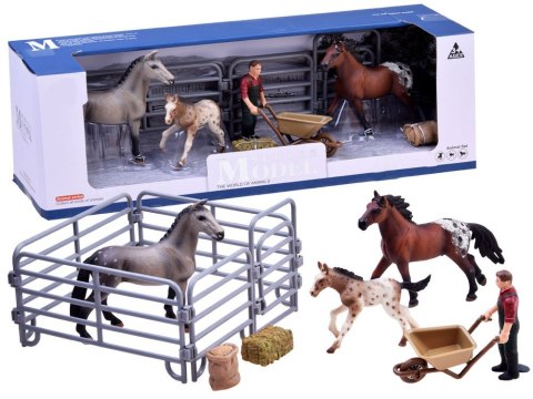 JOKOMISIADA SERIA ZWIERZĘTA FARMA Zestaw koniki z zagrody Figurki KOLEKCJA ZA2604