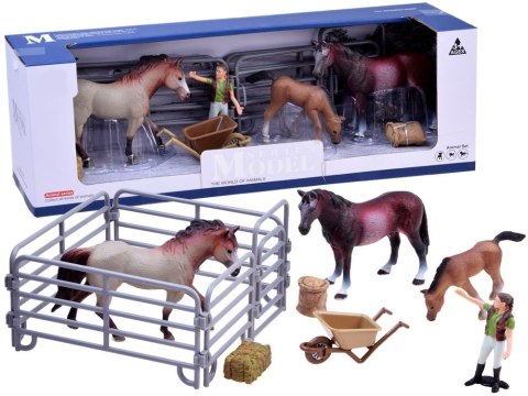 JOKOMISIADA SERIA ZWIERZĘTA FARMA Zestaw koniki z zagrody Figurki KOLEKCJA ZA2604