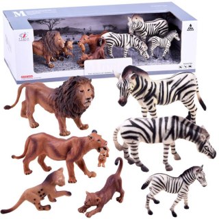 JOKOMISIADA SERIA ZWIERZĘTA SAFARI Zestaw figurek zebra + lew KOLEKCJA ZA2987