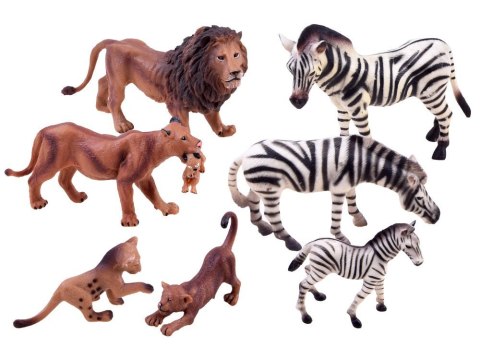 JOKOMISIADA SERIA ZWIERZĘTA SAFARI Zestaw figurek zebra + lew KOLEKCJA ZA2987