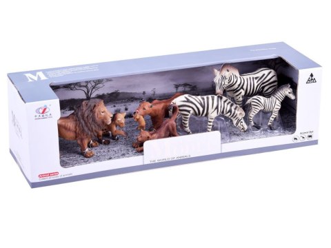JOKOMISIADA SERIA ZWIERZĘTA SAFARI Zestaw figurek zebra + lew KOLEKCJA ZA2987