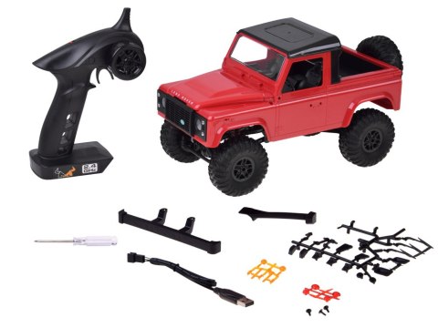 JOKOMISIADA Samochód zdalnie sterowany 2w1 LAND ROVER Defender 90 4x4 Skala 1:12 RC0760