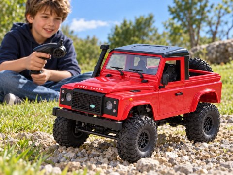 JOKOMISIADA Samochód zdalnie sterowany 2w1 LAND ROVER Defender 90 4x4 Skala 1:12 RC0760