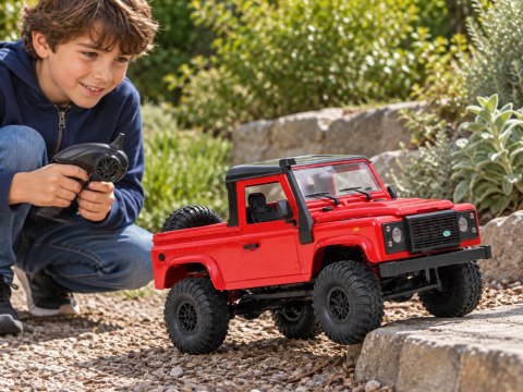 JOKOMISIADA Samochód zdalnie sterowany 2w1 LAND ROVER Defender 90 4x4 Skala 1:12 RC0760