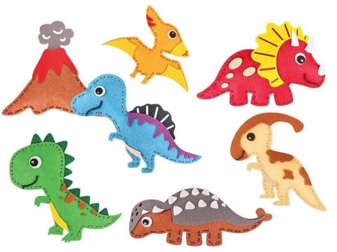 JOKOMISIADA Zestaw do szycia Dinozaury zrób to sam świat dinozaurów filcowy ZA5361