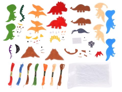 JOKOMISIADA Zestaw do szycia Dinozaury zrób to sam świat dinozaurów filcowy ZA5361