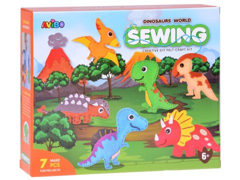 JOKOMISIADA Zestaw do szycia Dinozaury zrób to sam świat dinozaurów filcowy ZA5361