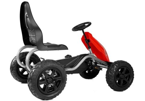 LEAN CARS Gokart na Pedały B012 Pompowane Koła Czerwony