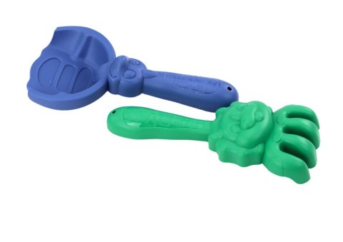 LEAN Toys Zestaw Do Piasku Dinozaury Wiaderko Jajo Grabki Łopatka Foremki
