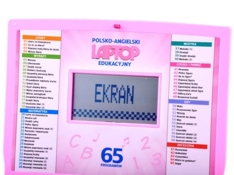 JOKOMISIADA Laptop edukacyjny polsko angielski 65funkcji ZA3321