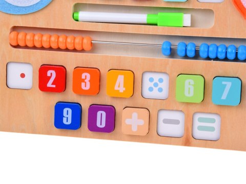 JOKOMISIADA MATEMATYKA Drewniany zestaw do nauki liczenia Tablica + karty zadań ZA6245
